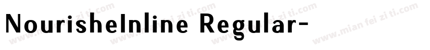 NourisheInline Regular字体转换